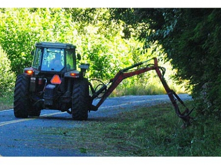Roadside brushing and mowing